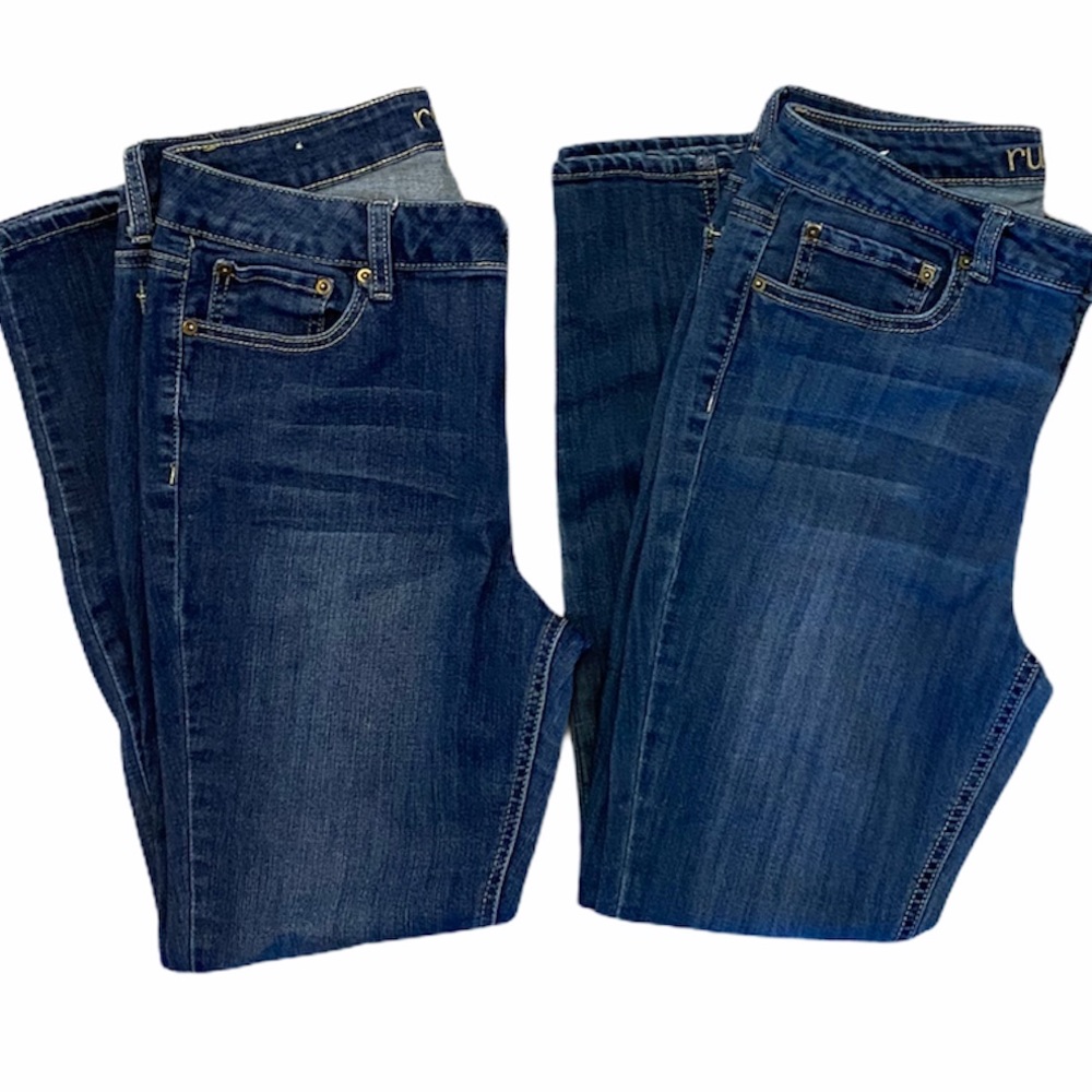 Rue 21 high rise Jeggings bundle 12R med/dark